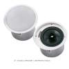 EV,Electro-Voice evid C8.2LP 8 coaxial 2way speaker with horn loaded Ti coated tweeter-complete with Low-profile back can enclosure , tile rails , and mounting ring for 70v/100v  or  8 omh. Operation.