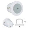 ITC itC T-103D 4 spot series mini ceiling speaker  Economy range of excellent sound quality  Fast installation by spring clip  2 power taps at 100V output  IP 66 waterproof design for bathroom and toilet use  Full sealed with ABS back cover