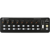 Behringer X-TOUCH MINI USB Control Surface with 16 Illuminated Buttons, 8 Rotary Encoders with LED Collars, 1 x 60mm Slider, and 2 Control Layers