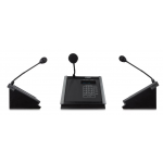  QSC PS-1650G Page Station with 16 direct-select buttons and Gooseneck mic