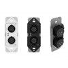 QSC unXP2O 1-gang passive wall plate with 2 male XLRs